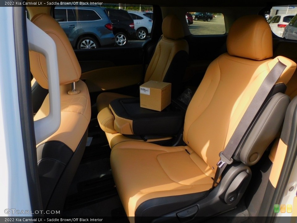 Saddle Brown/Off Black Interior Rear Seat for the 2022 Kia Carnival LX #143010092