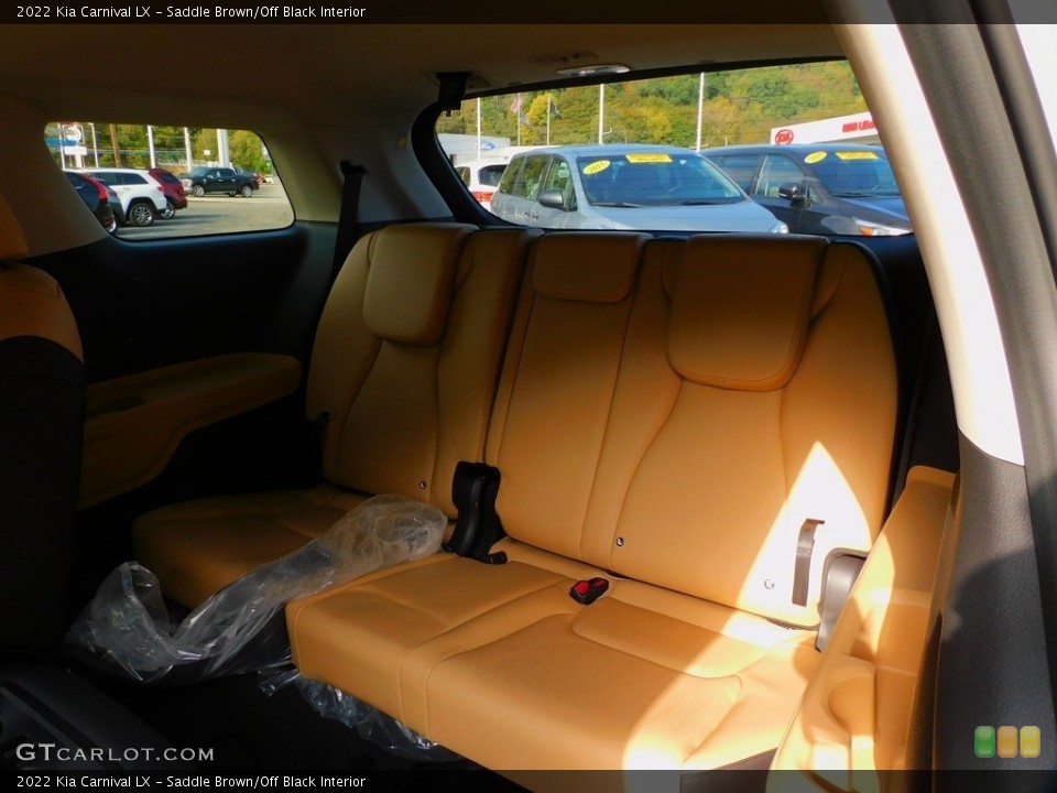 Saddle Brown/Off Black Interior Rear Seat for the 2022 Kia Carnival LX #143010128
