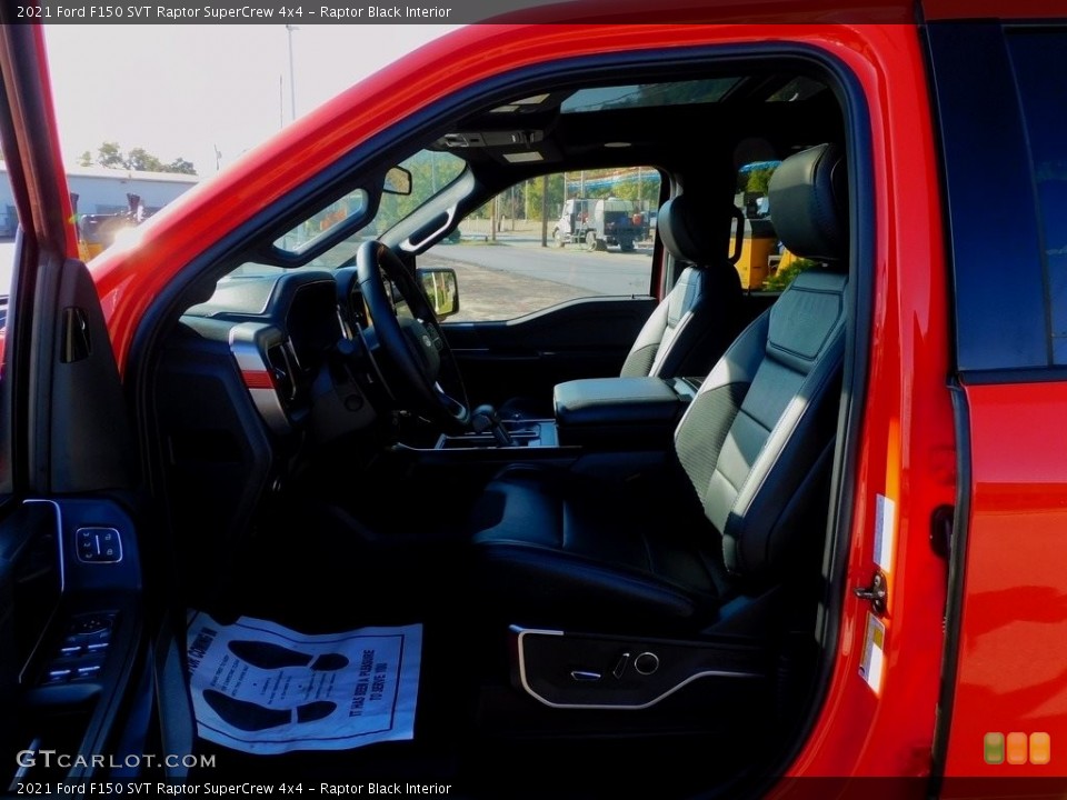 Raptor Black Interior Front Seat for the 2021 Ford F150 SVT Raptor SuperCrew 4x4 #143010491