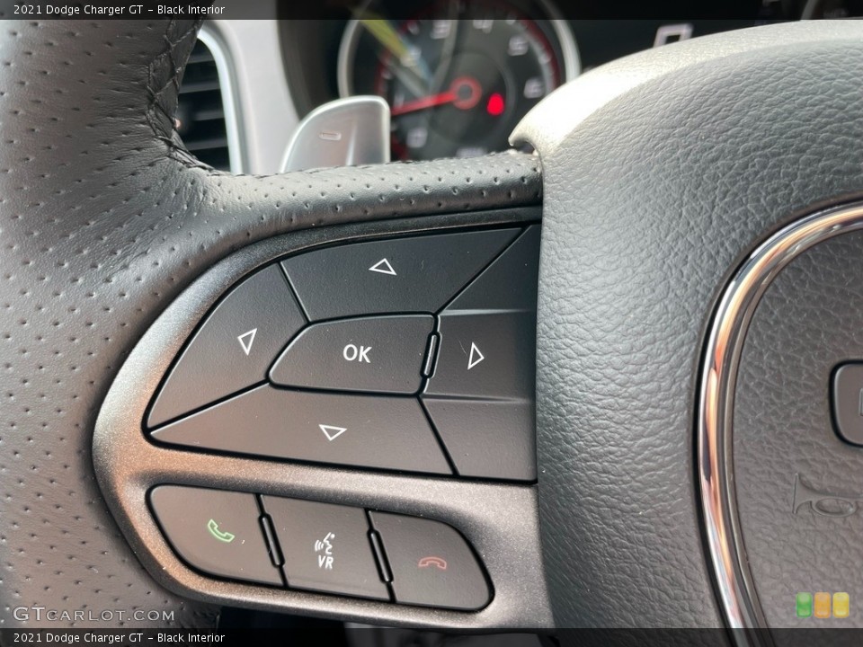 Black Interior Steering Wheel for the 2021 Dodge Charger GT #143010764