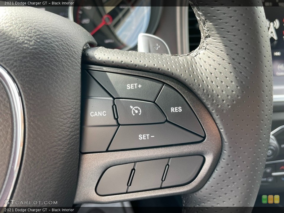 Black Interior Steering Wheel for the 2021 Dodge Charger GT #143010788