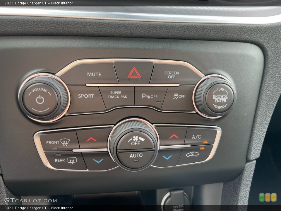 Black Interior Controls for the 2021 Dodge Charger GT #143010899