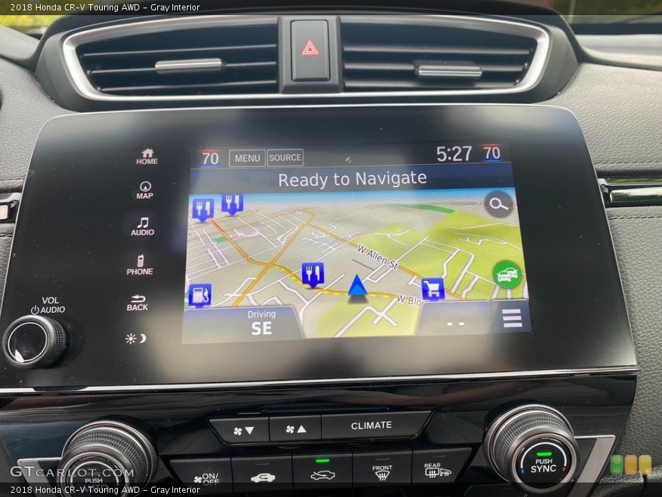 Gray Interior Navigation for the 2018 Honda CR-V Touring AWD #143011749