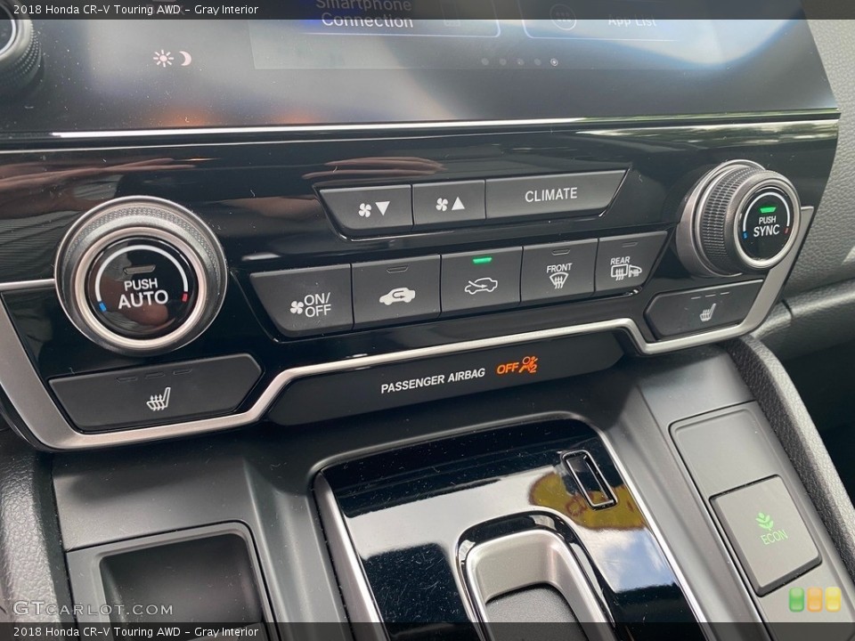 Gray Interior Controls for the 2018 Honda CR-V Touring AWD #143011764