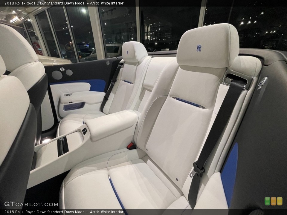 Arctic White Interior Rear Seat for the 2018 Rolls-Royce Dawn  #143012773