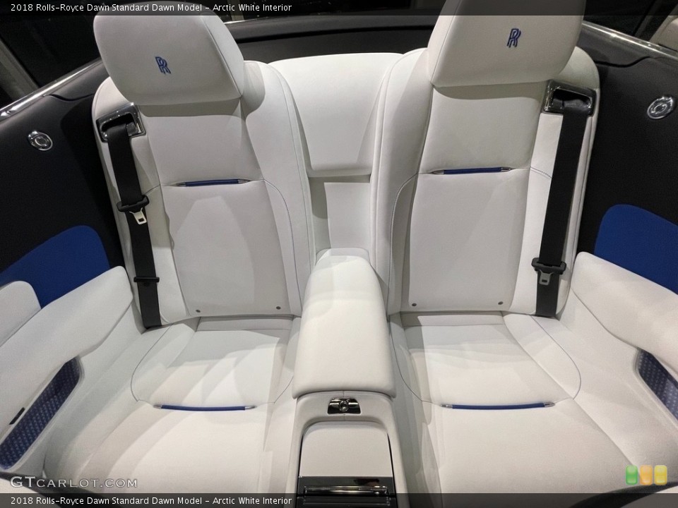 Arctic White Interior Rear Seat for the 2018 Rolls-Royce Dawn  #143012797