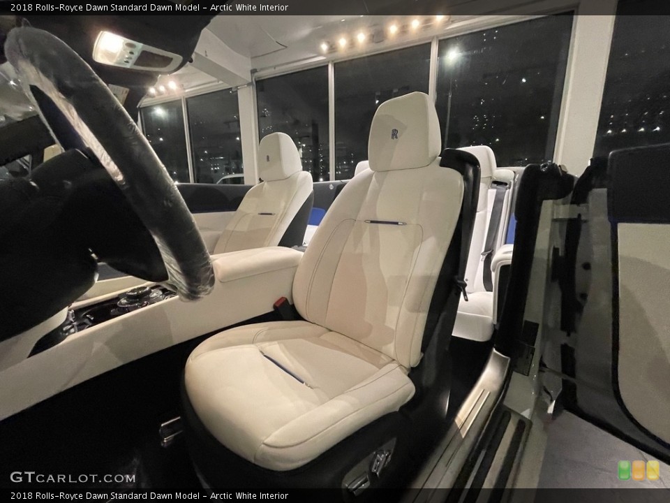 Arctic White Interior Front Seat for the 2018 Rolls-Royce Dawn  #143012824