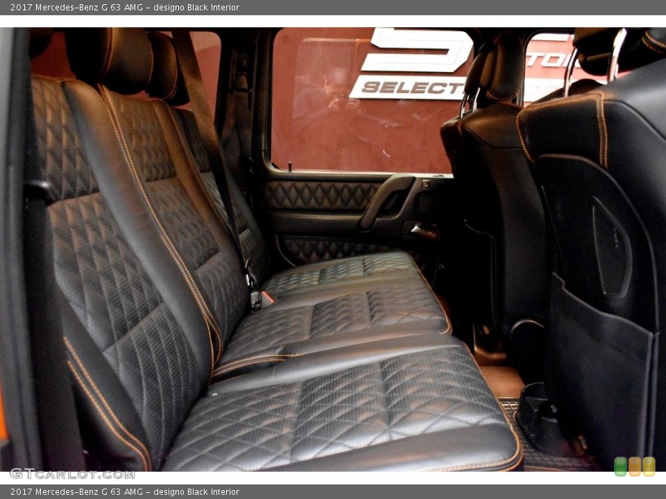 designo Black Interior Rear Seat for the 2017 Mercedes-Benz G 63 AMG #143012848