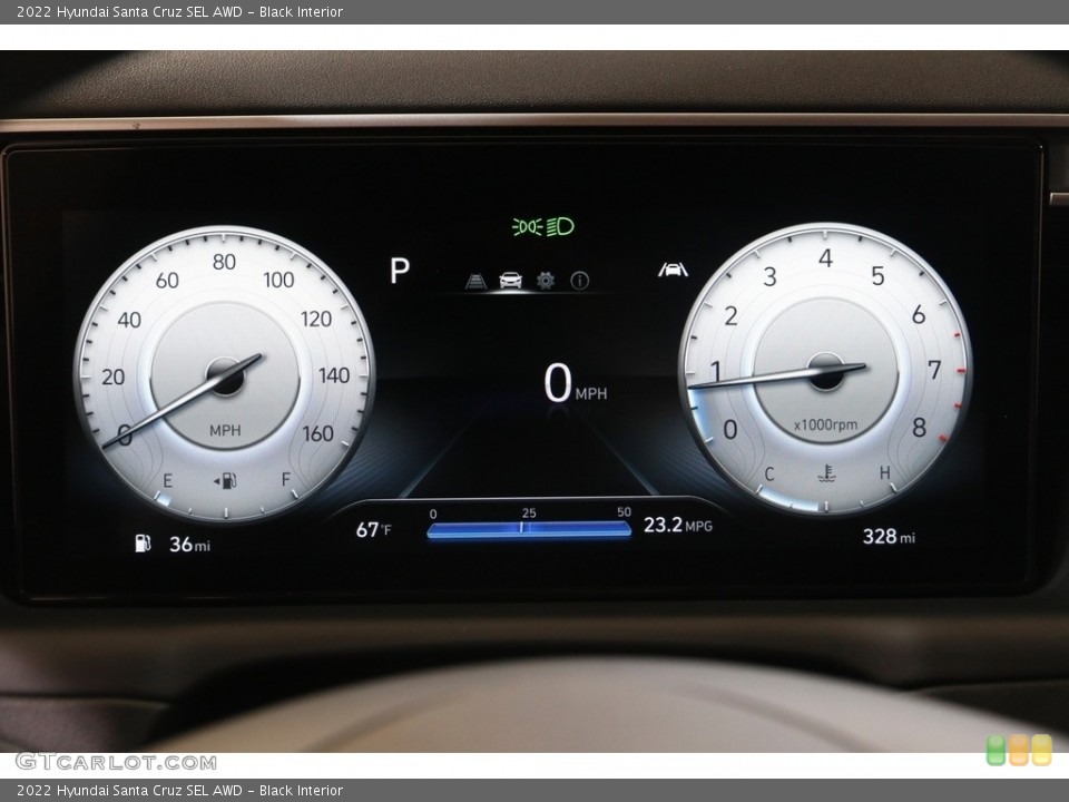 Black Interior Gauges for the 2022 Hyundai Santa Cruz SEL AWD #143013274