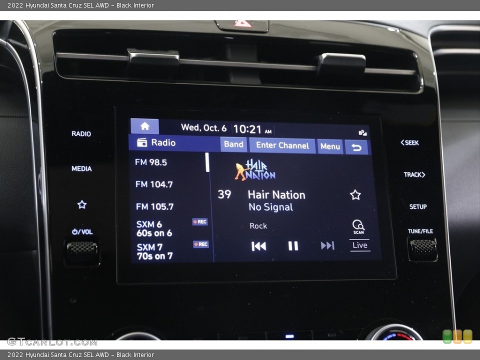 Black Interior Controls for the 2022 Hyundai Santa Cruz SEL AWD #143013319
