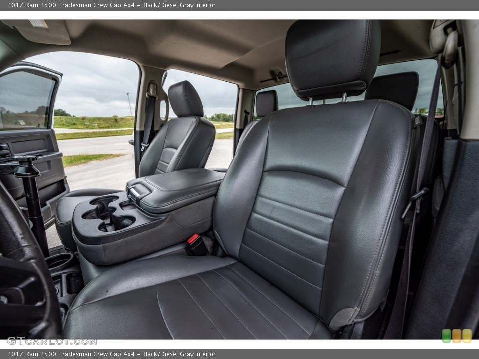 Black/Diesel Gray Interior Front Seat for the 2017 Ram 2500 Tradesman Crew Cab 4x4 #143014042