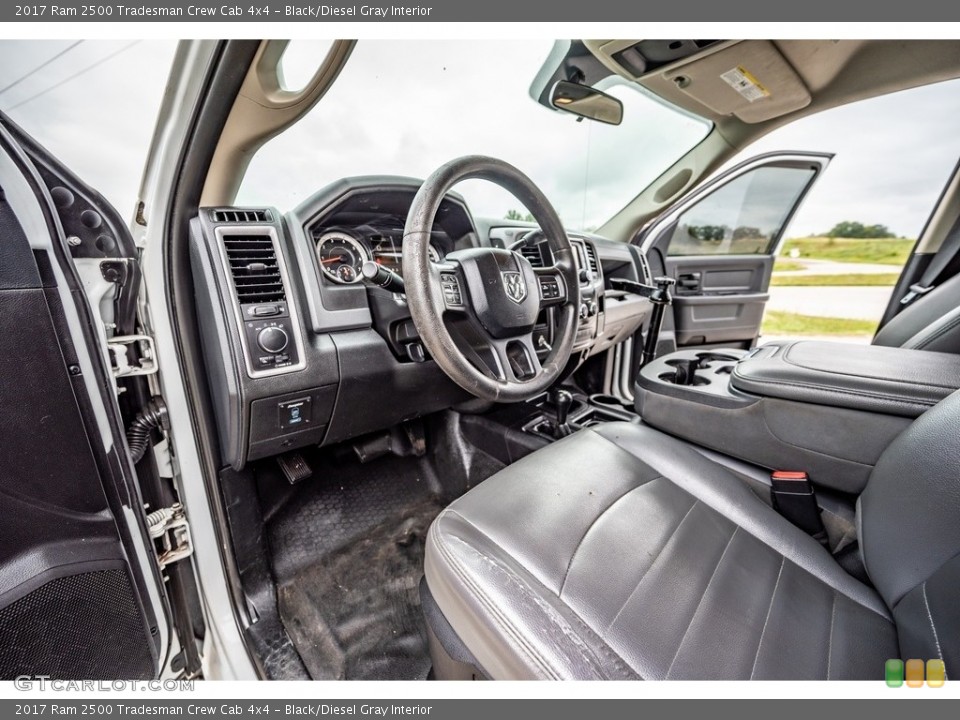 Black/Diesel Gray Interior Photo for the 2017 Ram 2500 Tradesman Crew Cab 4x4 #143014066