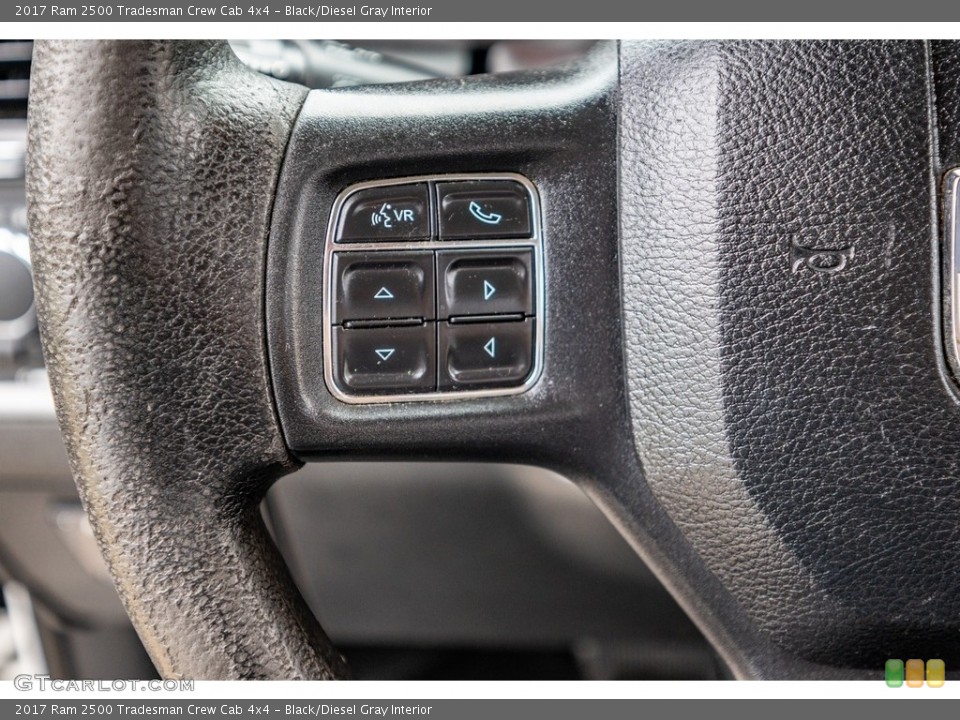 Black/Diesel Gray Interior Steering Wheel for the 2017 Ram 2500 Tradesman Crew Cab 4x4 #143014348