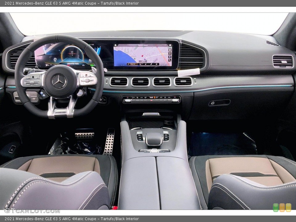 Tartufo/Black Interior Dashboard for the 2021 Mercedes-Benz GLE 63 S AMG 4Matic Coupe #143016004