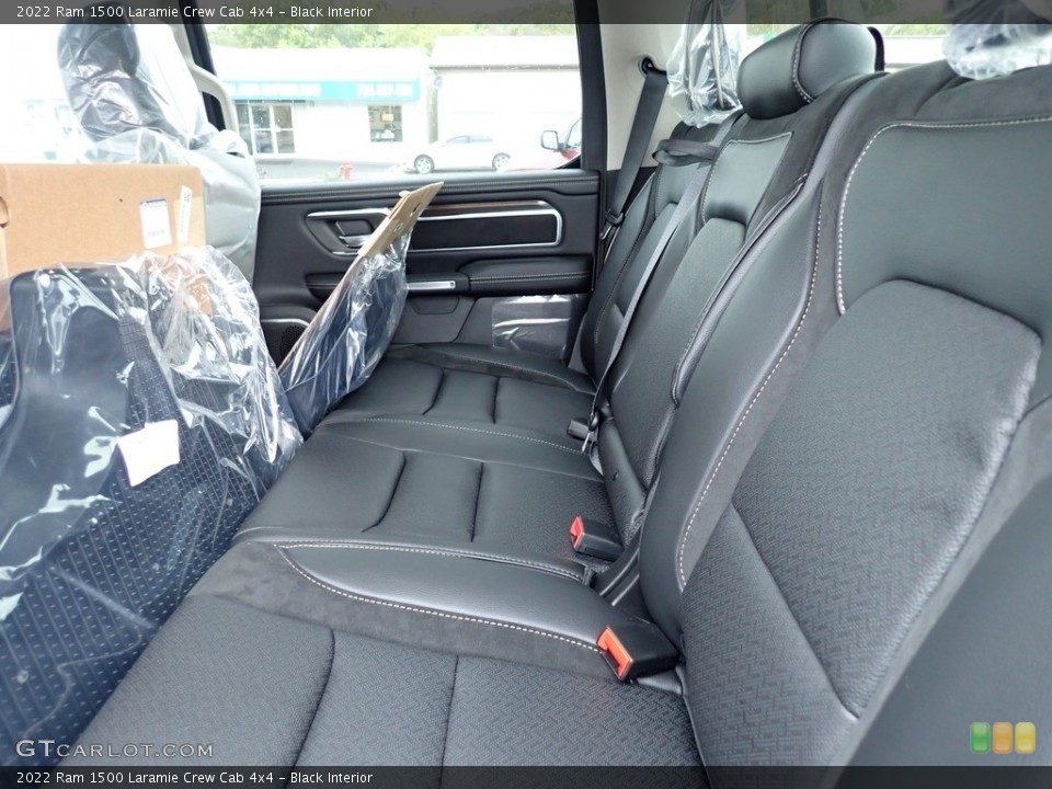 Black Interior Rear Seat for the 2022 Ram 1500 Laramie Crew Cab 4x4 #143016022