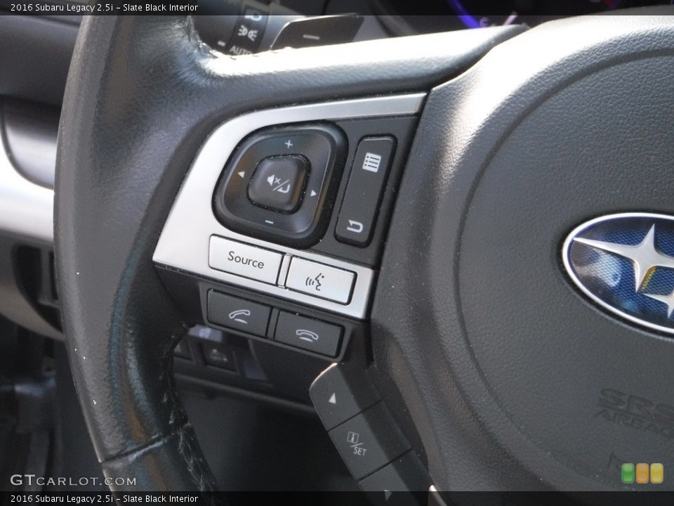 Slate Black Interior Steering Wheel for the 2016 Subaru Legacy 2.5i #143016646