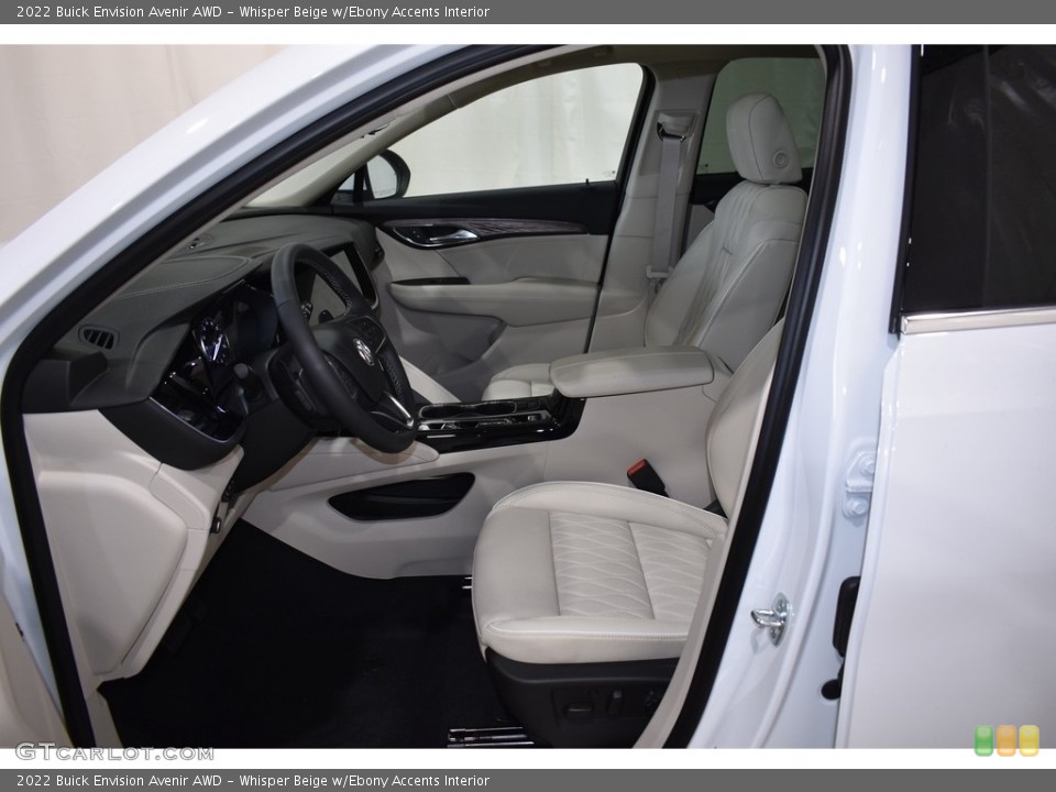 Whisper Beige w/Ebony Accents Interior Photo for the 2022 Buick Envision Avenir AWD #143017205