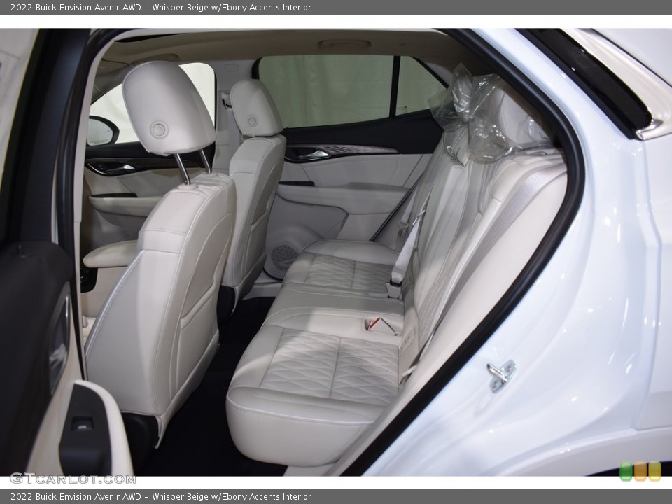 Whisper Beige w/Ebony Accents Interior Rear Seat for the 2022 Buick Envision Avenir AWD #143017214