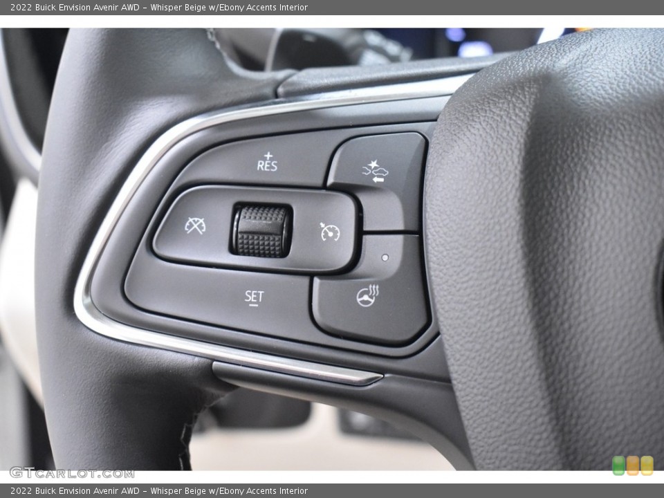 Whisper Beige w/Ebony Accents Interior Steering Wheel for the 2022 Buick Envision Avenir AWD #143017298