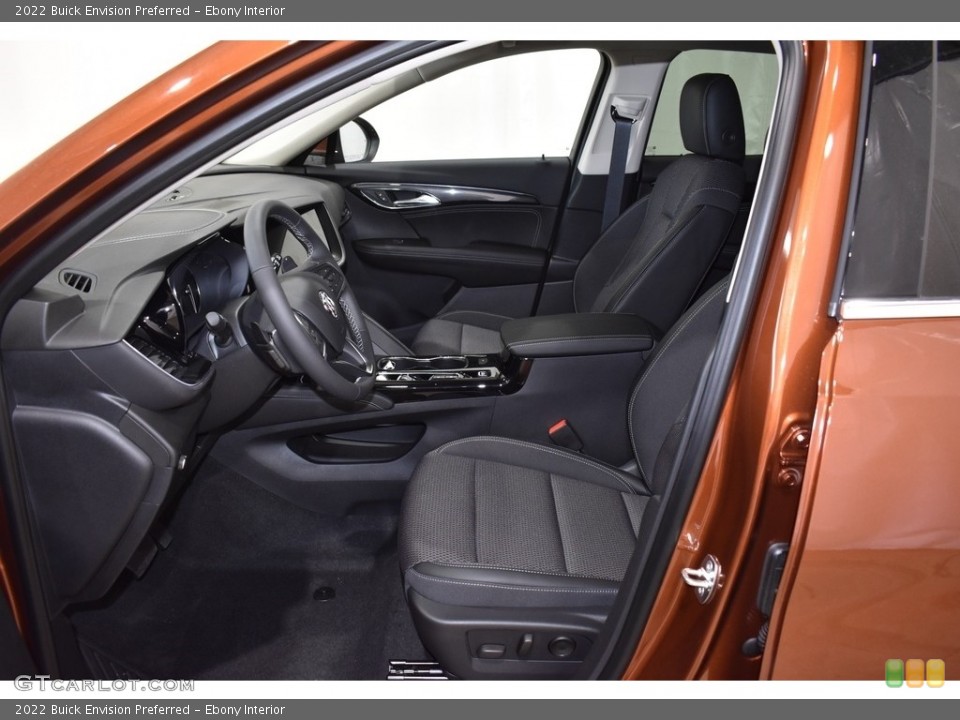 Ebony Interior Front Seat for the 2022 Buick Envision Preferred #143017385