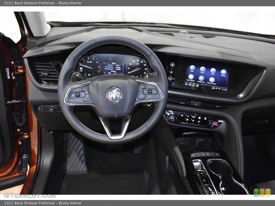 Ebony Interior Dashboard for the 2022 Buick Envision Preferred #143017415