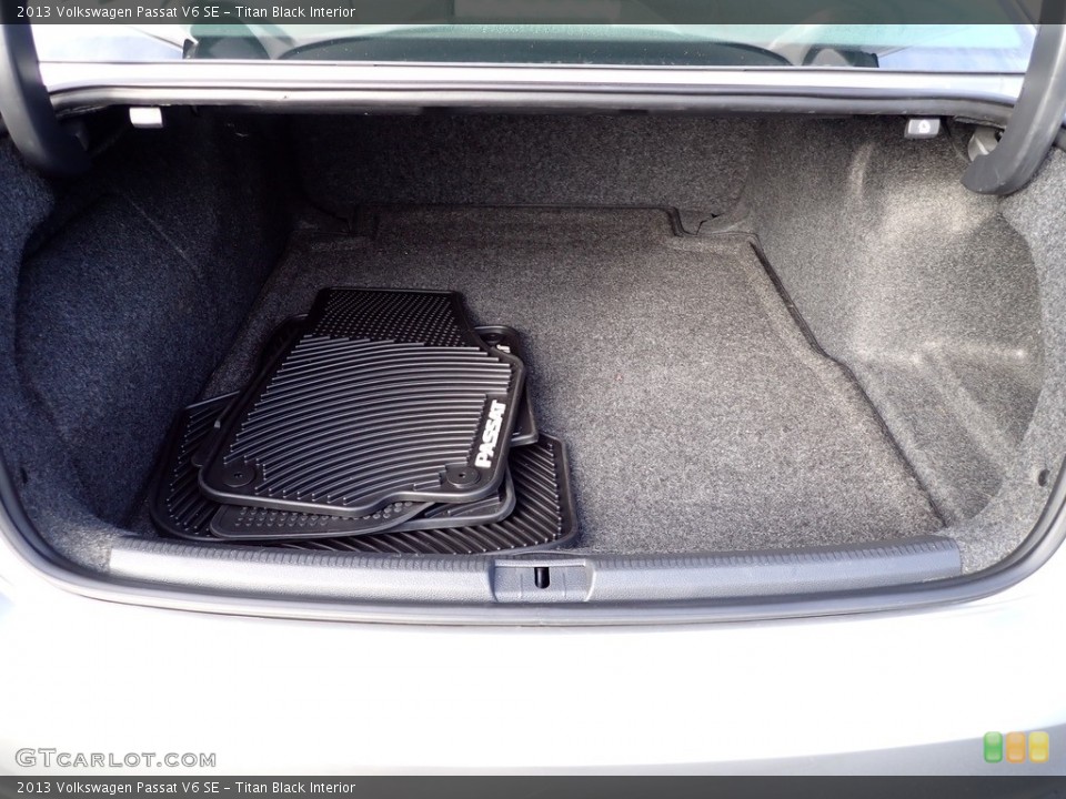 Titan Black Interior Trunk for the 2013 Volkswagen Passat V6 SE #143017847