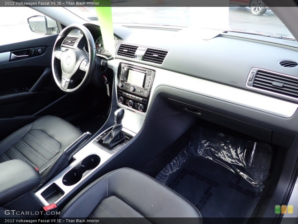 Titan Black Interior Dashboard for the 2013 Volkswagen Passat V6 SE #143017928