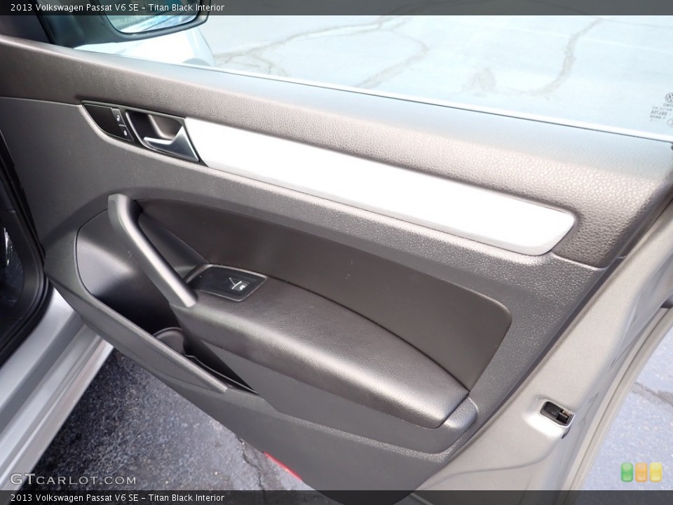 Titan Black Interior Door Panel for the 2013 Volkswagen Passat V6 SE #143017937