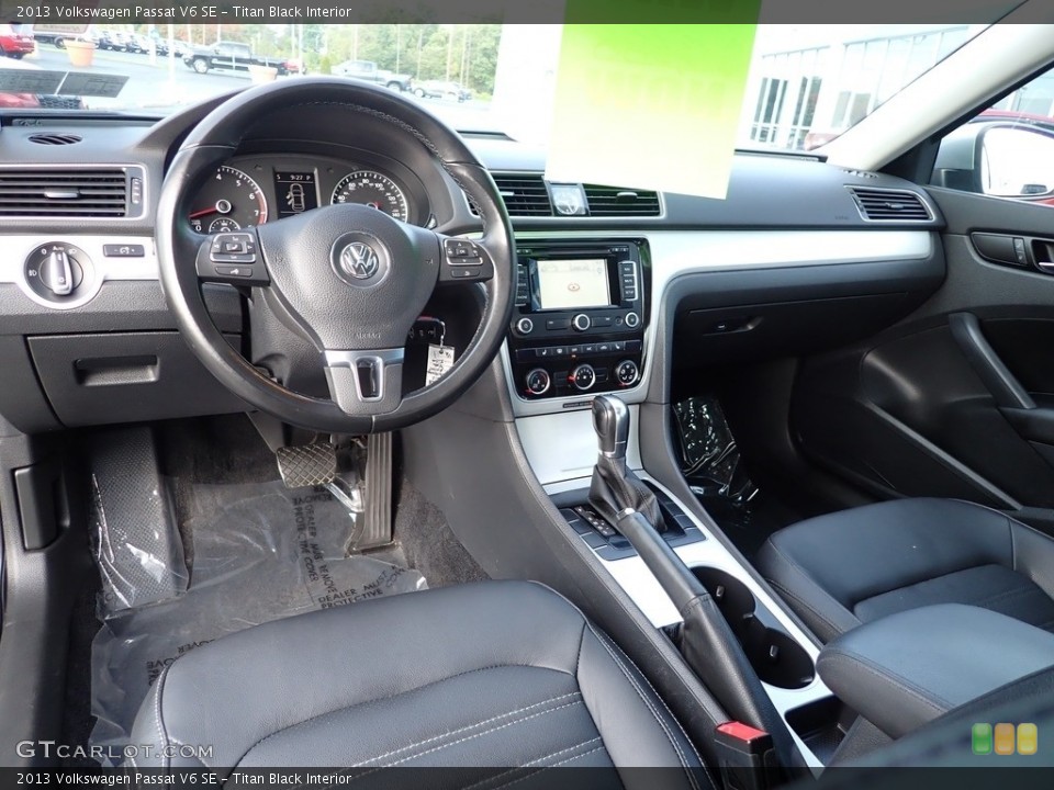 Titan Black Interior Prime Interior for the 2013 Volkswagen Passat V6 SE #143017972