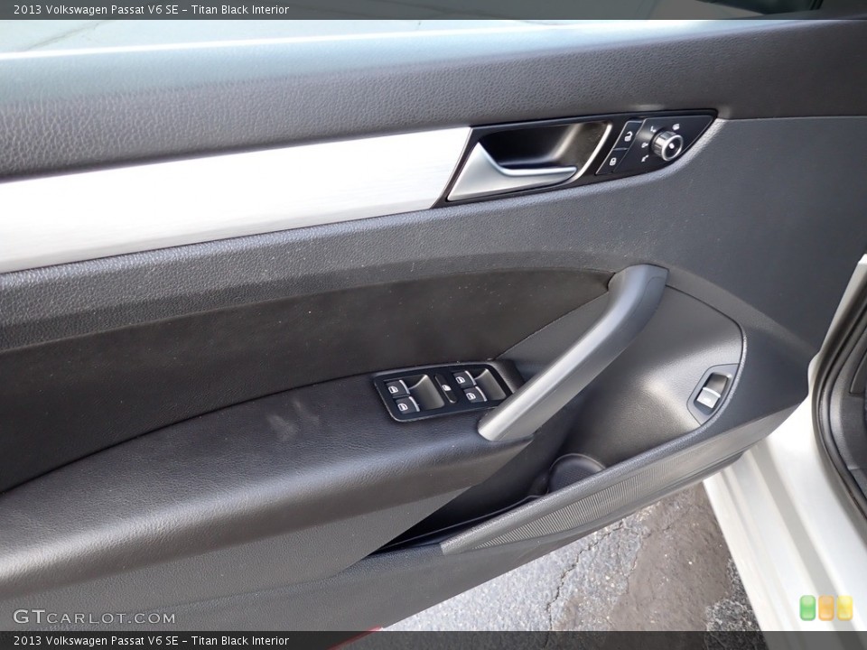 Titan Black Interior Door Panel for the 2013 Volkswagen Passat V6 SE #143017979