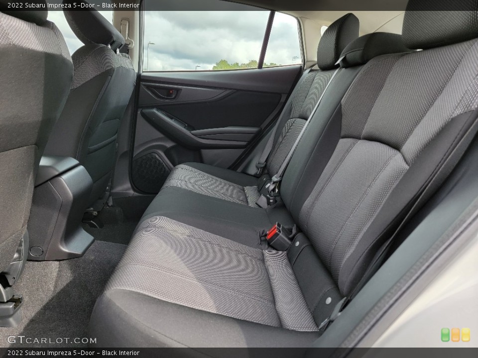 Black Interior Rear Seat for the 2022 Subaru Impreza 5-Door #143025903