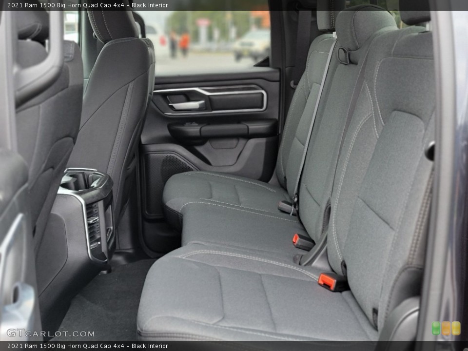 Black Interior Rear Seat for the 2021 Ram 1500 Big Horn Quad Cab 4x4 #143025909