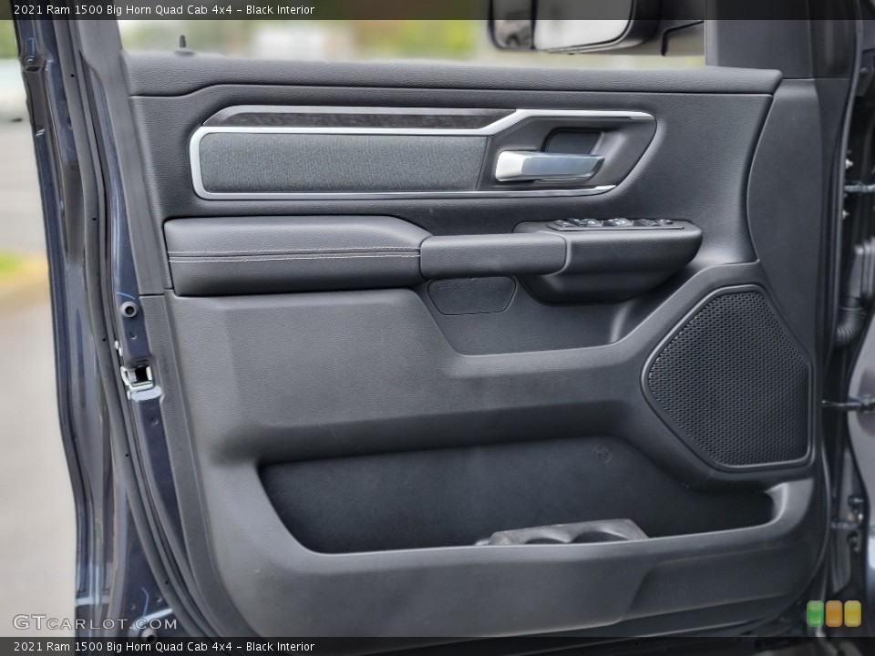 Black Interior Door Panel for the 2021 Ram 1500 Big Horn Quad Cab 4x4 #143025966