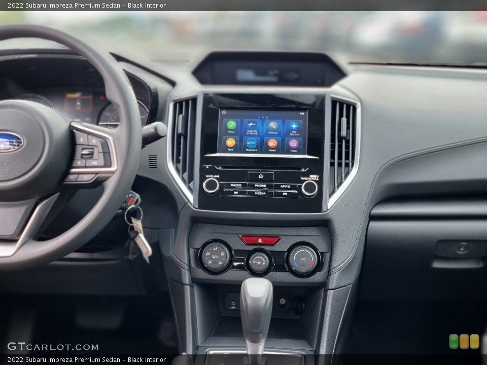 Black Interior Controls for the 2022 Subaru Impreza Premium Sedan #143026363