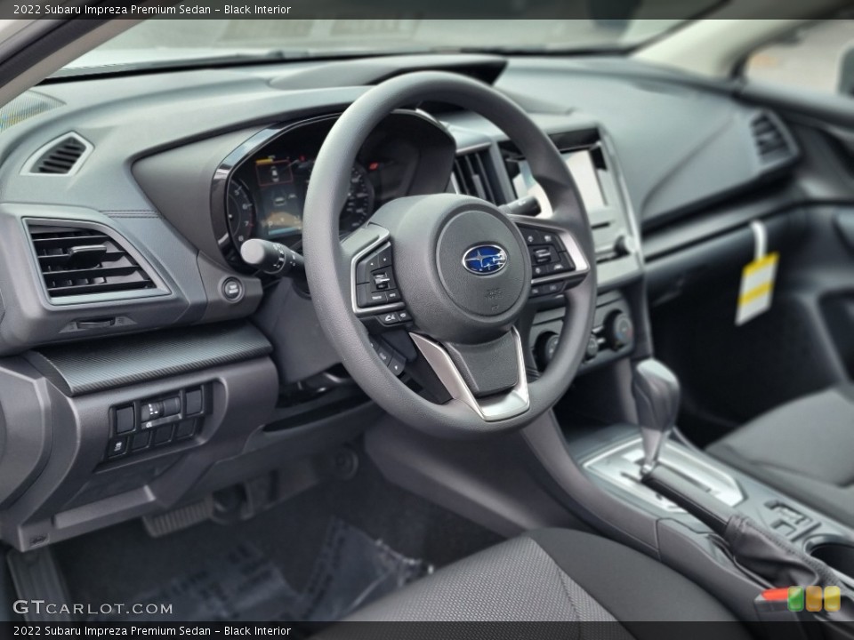Black Interior Dashboard for the 2022 Subaru Impreza Premium Sedan #143026426
