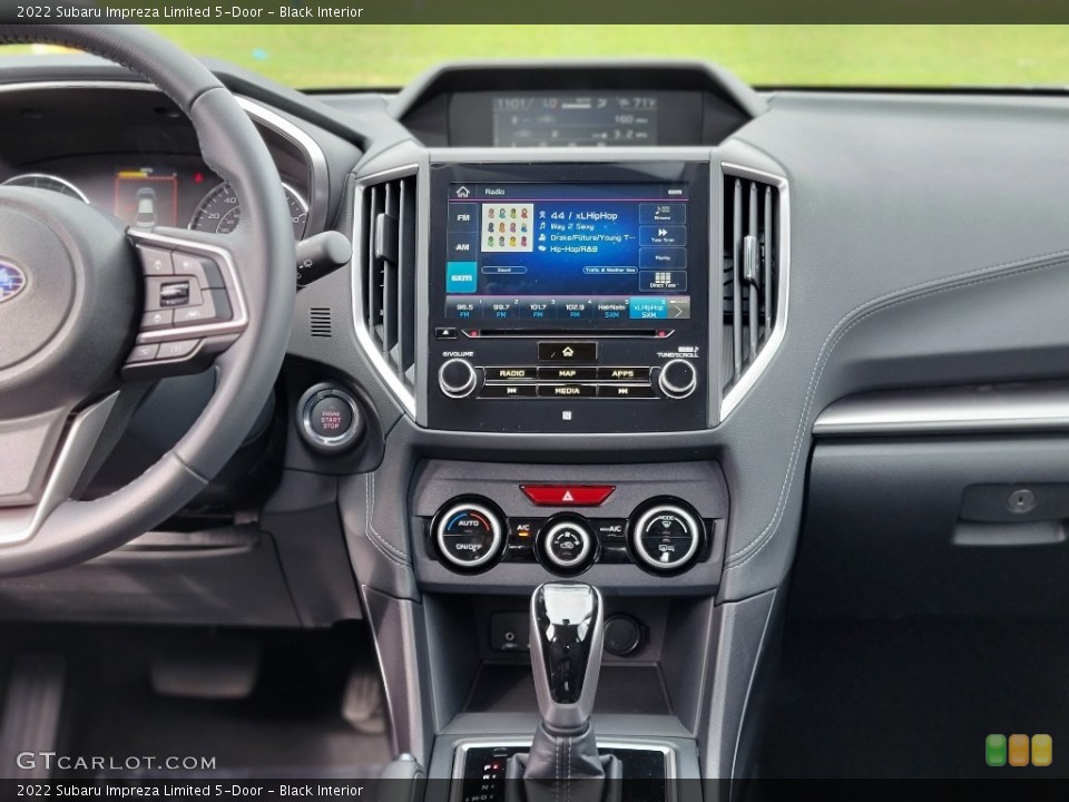 Black Interior Controls for the 2022 Subaru Impreza Limited 5-Door #143026468