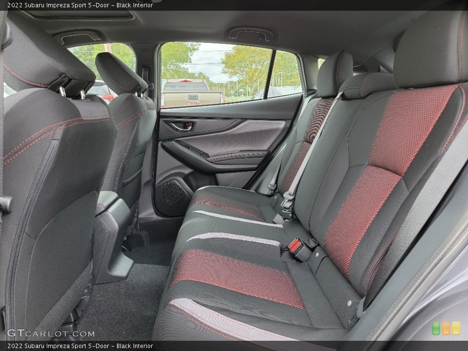 Black Interior Rear Seat for the 2022 Subaru Impreza Sport 5-Door #143026618
