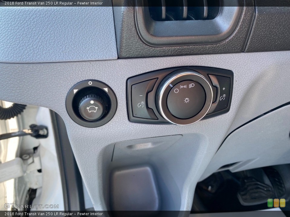 Pewter Interior Controls for the 2018 Ford Transit Van 250 LR Regular #143027623