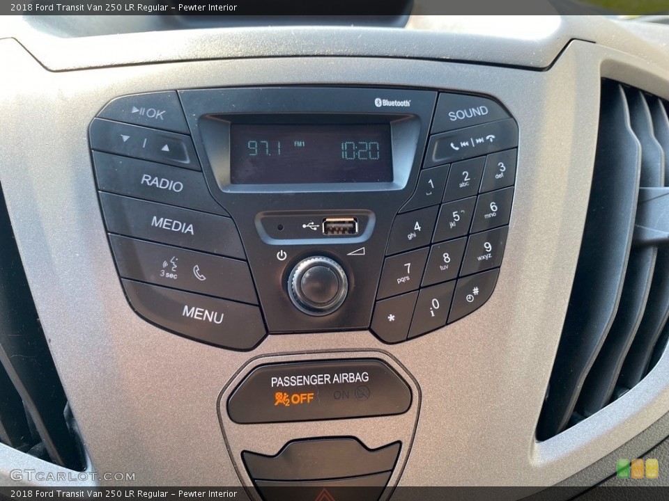 Pewter Interior Controls for the 2018 Ford Transit Van 250 LR Regular #143027641