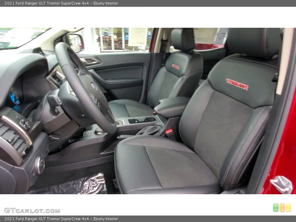 Ebony Interior Front Seat for the 2021 Ford Ranger XLT Tremor SuperCrew 4x4 #143029376