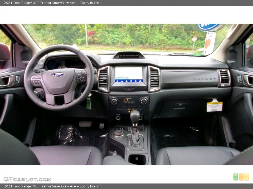 Ebony Interior Dashboard for the 2021 Ford Ranger XLT Tremor SuperCrew 4x4 #143029445