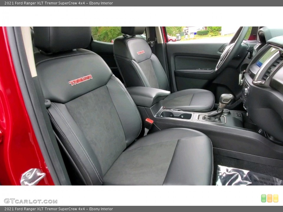Ebony Interior Front Seat for the 2021 Ford Ranger XLT Tremor SuperCrew 4x4 #143029499