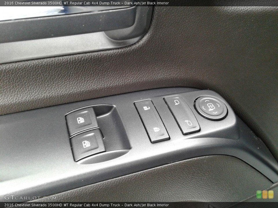 Dark Ash/Jet Black Interior Door Panel for the 2016 Chevrolet Silverado 3500HD WT Regular Cab 4x4 Dump Truck #143031685