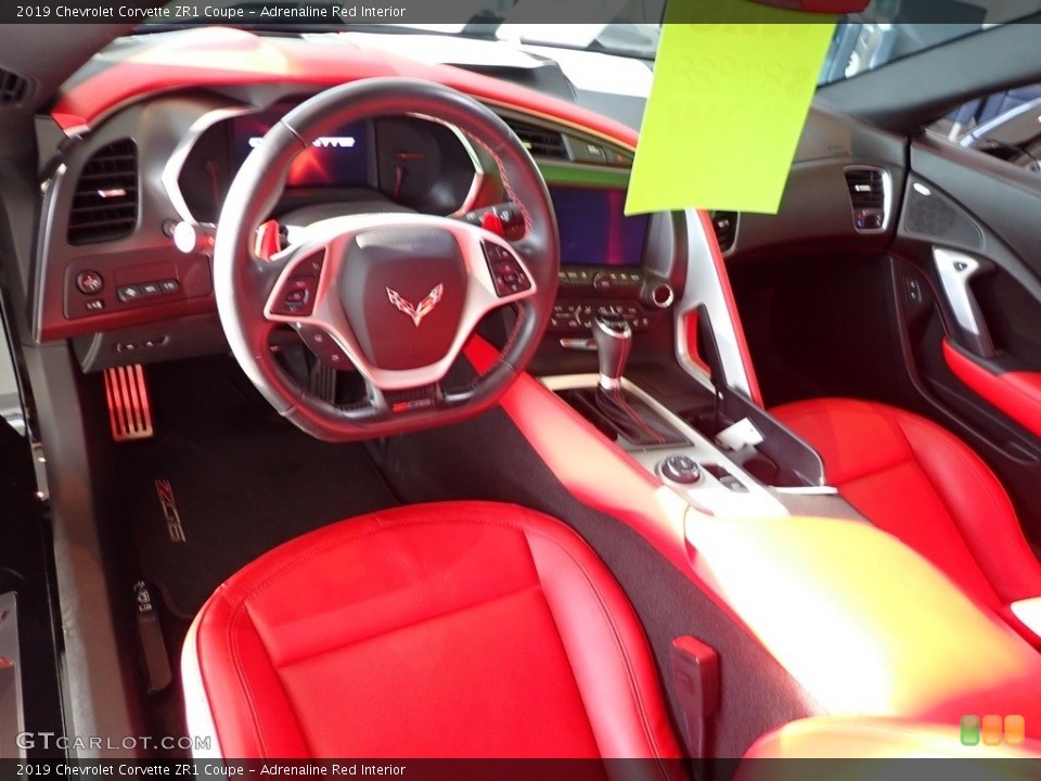 Adrenaline Red Interior Front Seat for the 2019 Chevrolet Corvette ZR1 Coupe #143032021