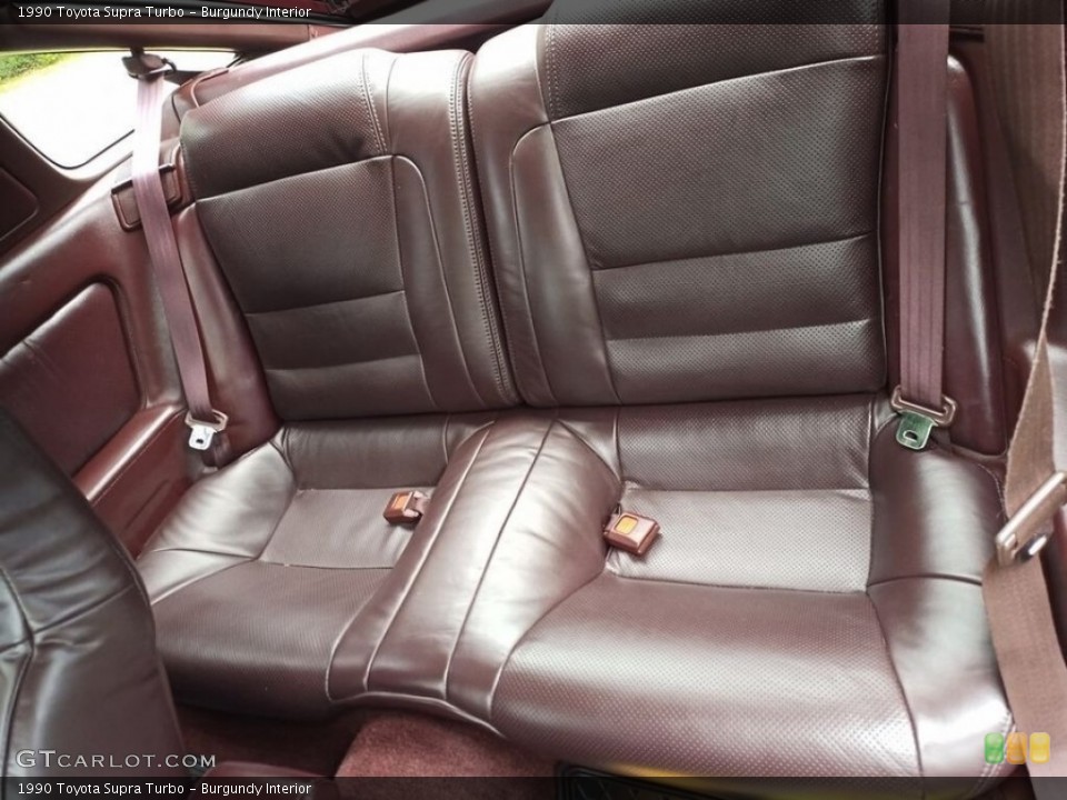 Burgundy Interior Rear Seat for the 1990 Toyota Supra Turbo #143032030