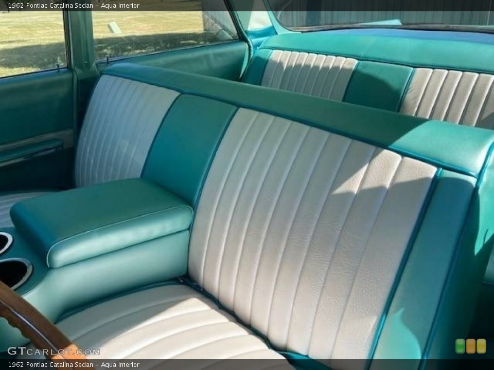 Aqua Interior Front Seat for the 1962 Pontiac Catalina Sedan #143032249