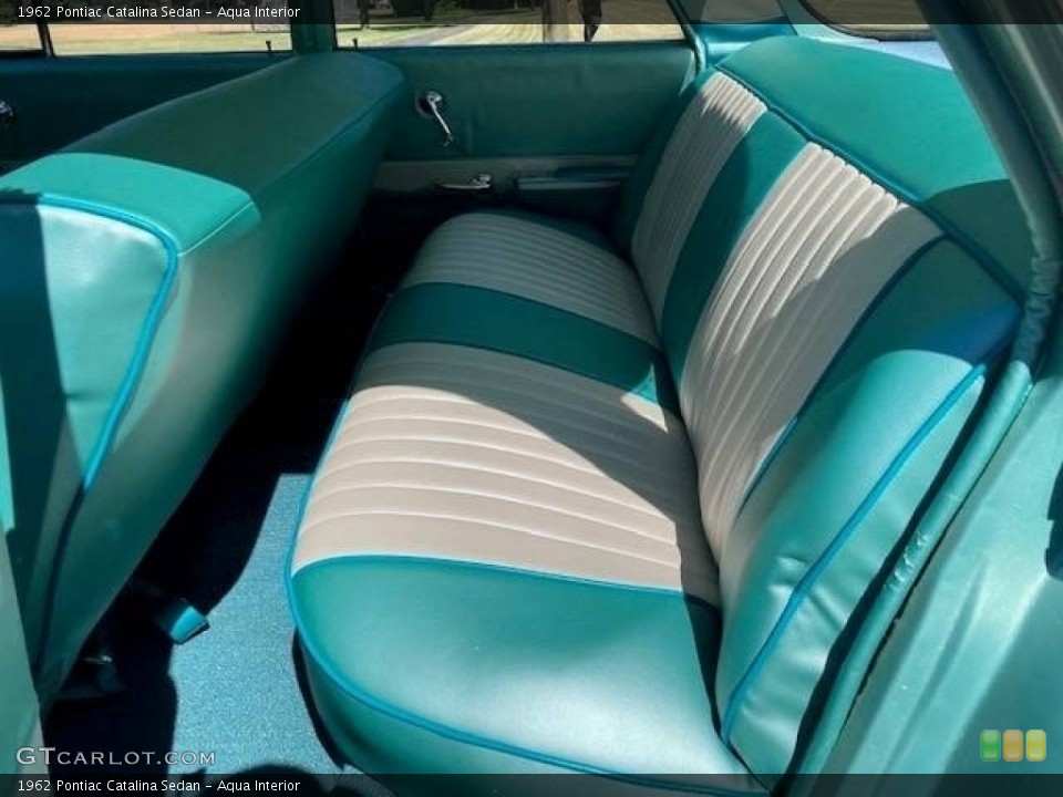 Aqua Interior Rear Seat for the 1962 Pontiac Catalina Sedan #143032267