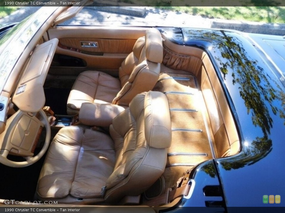 Tan Interior Rear Seat for the 1990 Chrysler TC Convertible #143033431