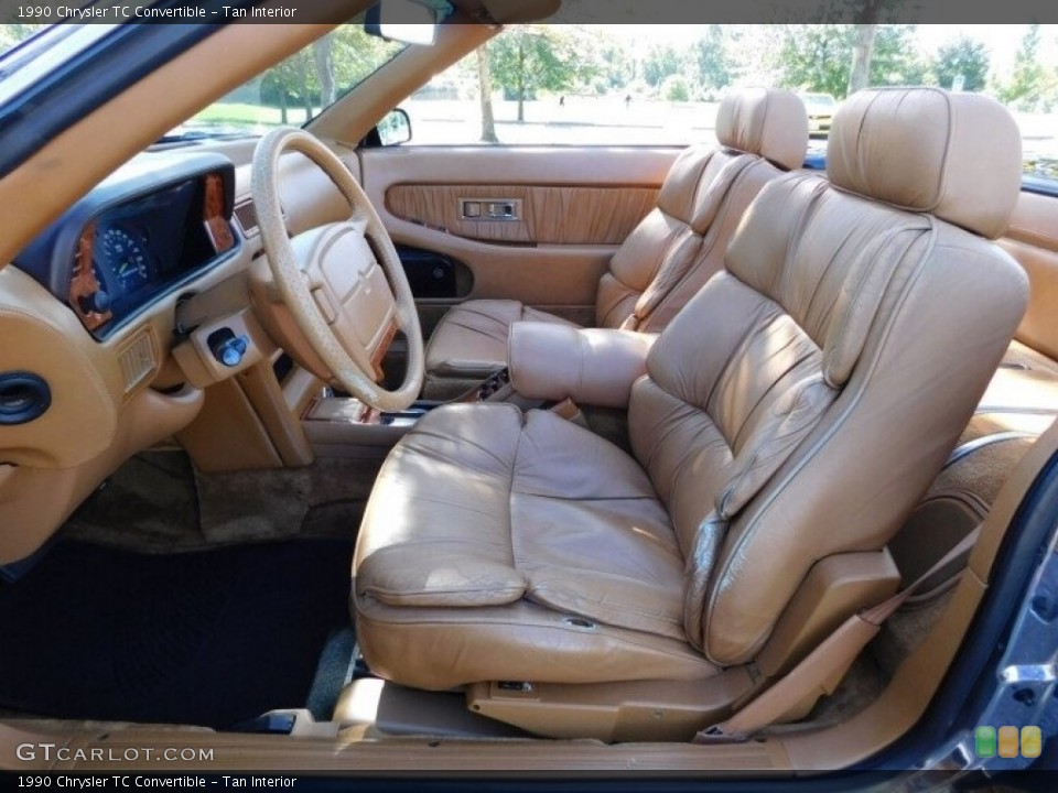 Tan Interior Front Seat for the 1990 Chrysler TC Convertible #143033506
