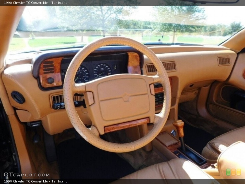 Tan Interior Steering Wheel for the 1990 Chrysler TC Convertible #143033617